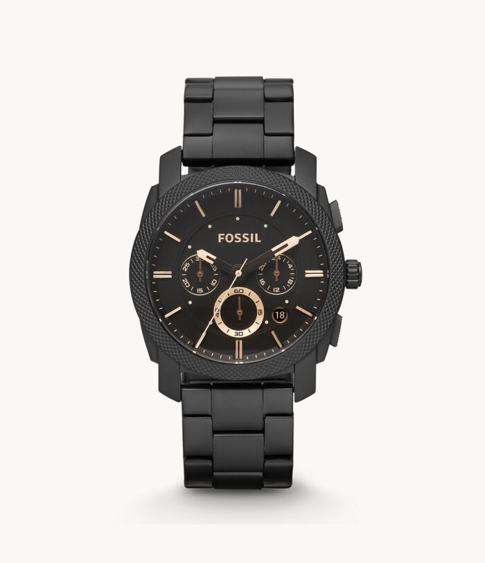 Machine Mid-Size Chronograph Black Stainless Steel Watch