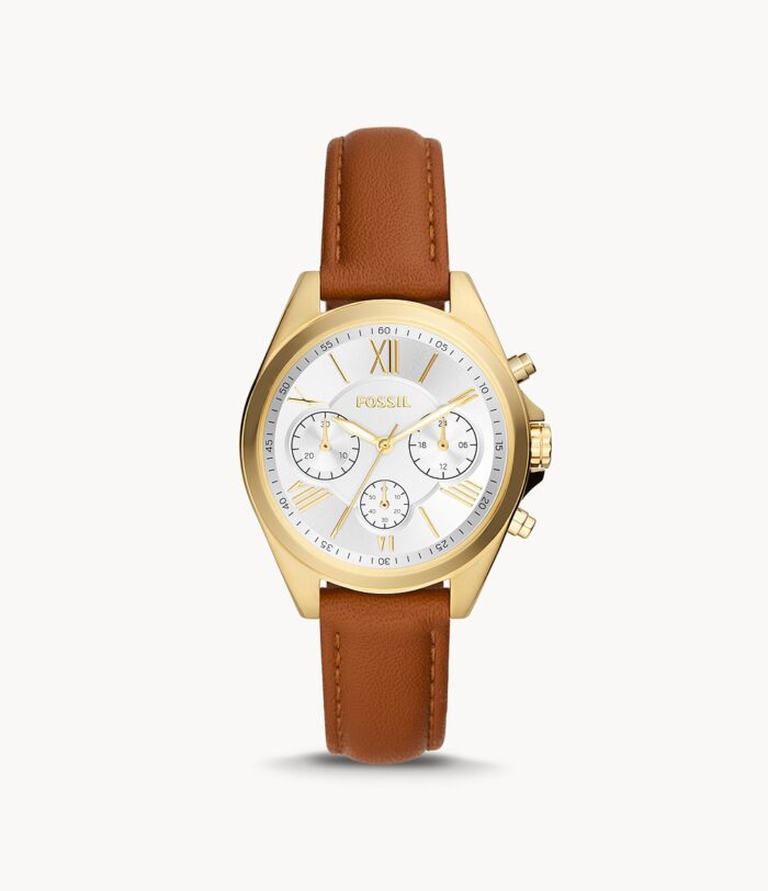 Modern Courier Chronograph Brown Leather Watch