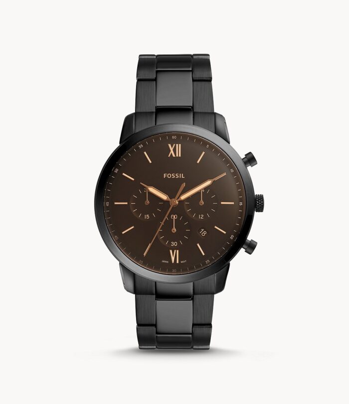 Neutra Chronograph Black Stainless Steel Watch jewelry