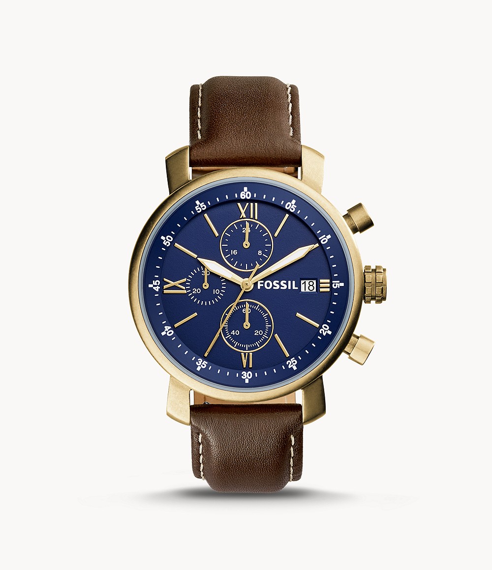 Rhett Chronograph Brown Leather Watch Jewelry