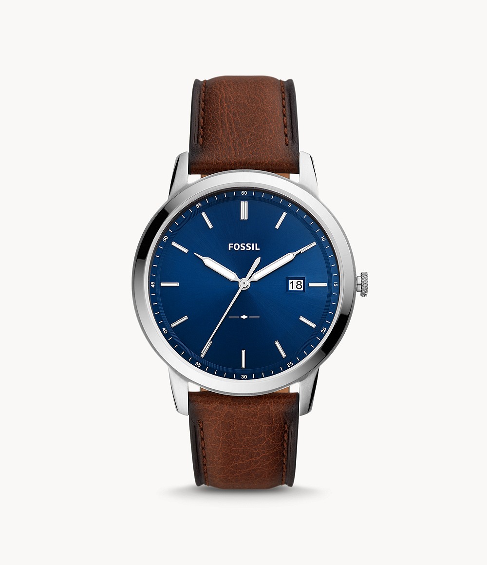 The Minimalist Solar-Powered Luggage Eco Leather Watch