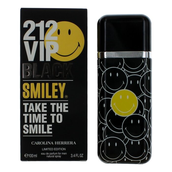 212 VIP Black Smiley by Carolina Herrera, 3.4 oz EDP Spray for Men