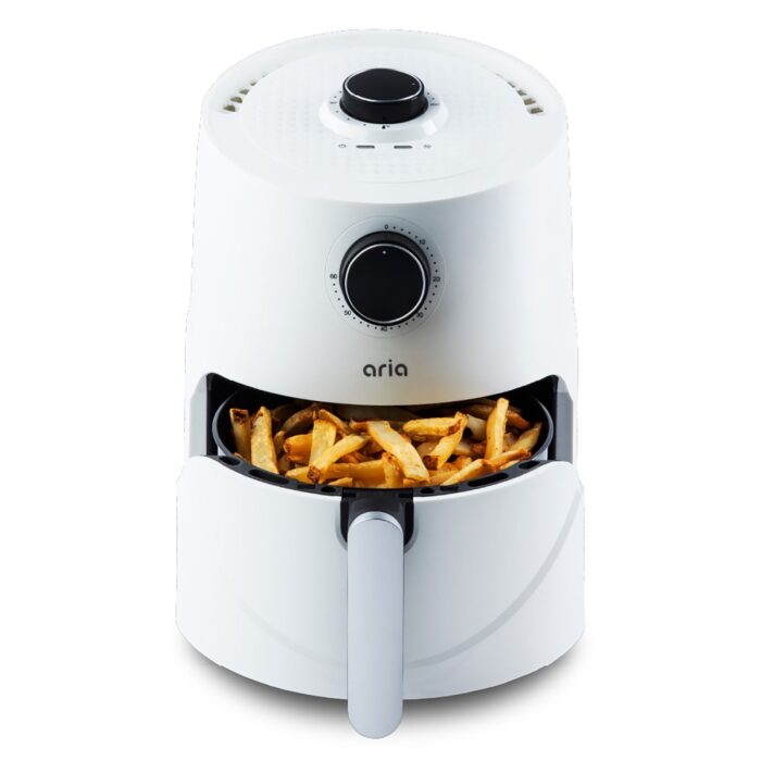 AR-CCW-909 3 qt. Non Stick Free Ceramic Air Fryer with Recipe Book, White