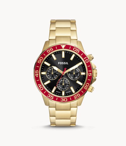 Bannon Multifunction Gold-Tone Stainless Steel Watch