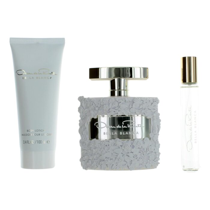 Bella Blanca by Oscar De La Renta, 3 Piece Gift Set for Women