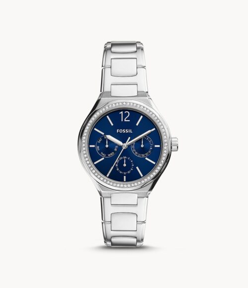 Eevie Multifunction Silver Stainless Steel Watch