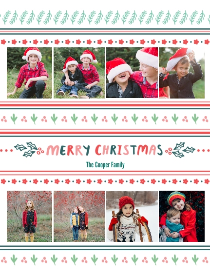 Holiday Plush Fleece Photo Blanket, 60x80, Gifts -Christmas Patterns