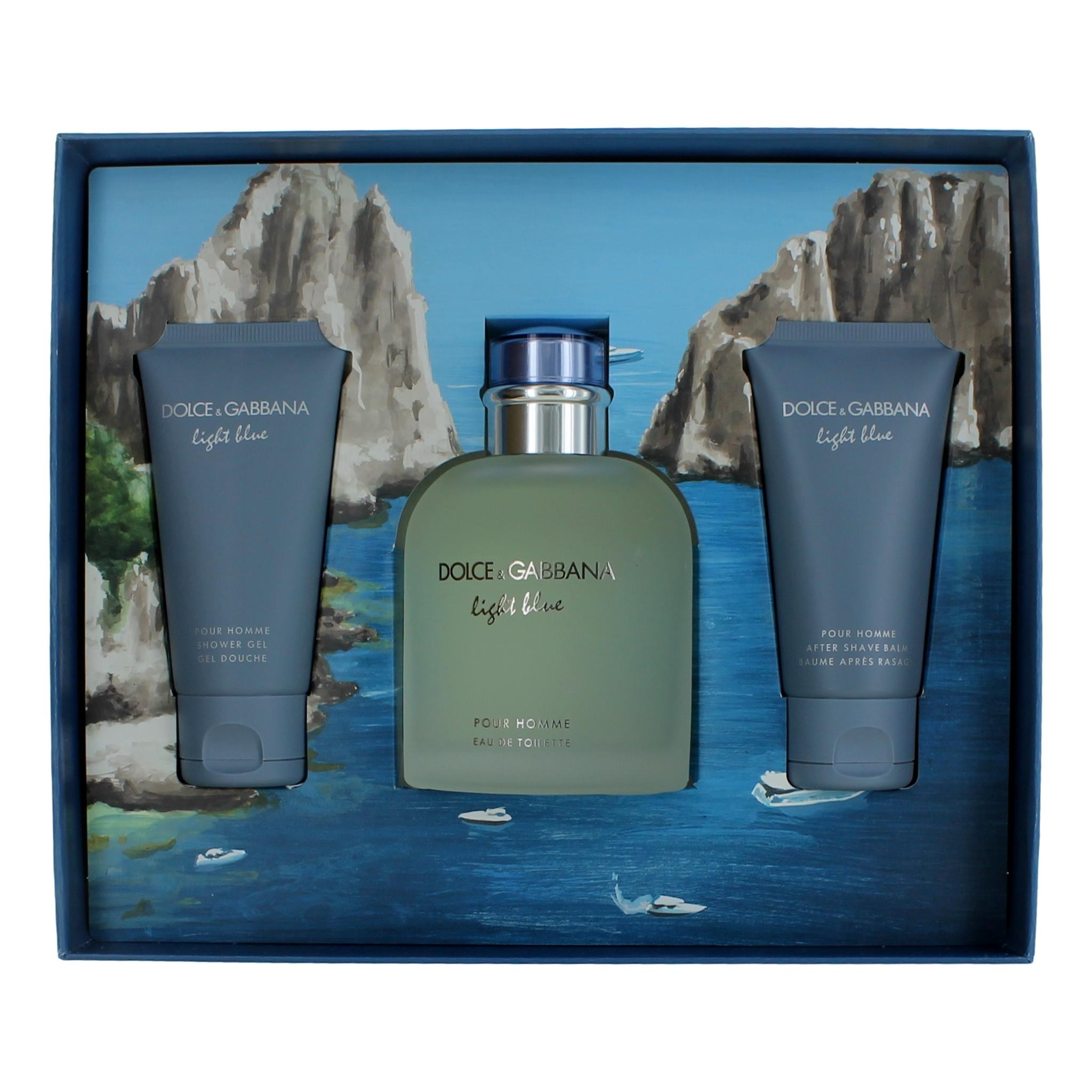 Light Blue by Dolce & Gabbana, 3 Piece Gift Set for Men