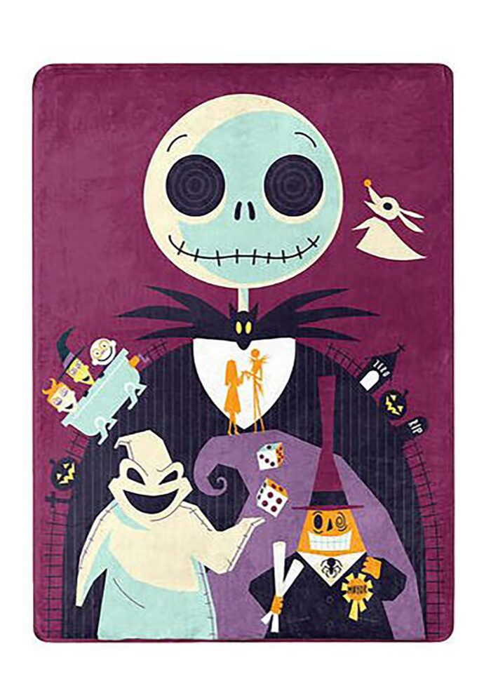 Nightmare Before Christmas Psychedelic World Blanket