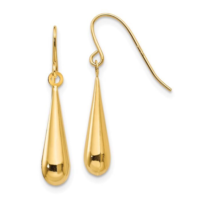 SE711 14K Yellow Gold Madi K Teardrop Dangle Earrings